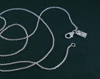 70 cm chain handcrafted in France in sterling silver