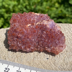 Amethyst Crystal Specimen | Amethyst Points  | Red Hematite Speckled CANADIAN AMETHYST Plum Amethyst Thunder Bay Amethyst | Red AMETHYST