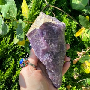 Amethyst Point CANADIAN AMETHYST Point | Amethyst Crystals Mineral Specimen | Chevron Amethyst  | Natural LARGE Amethyst Point Thunder BaY