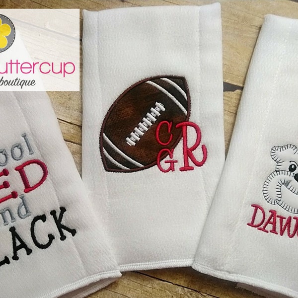 Bulldog 3  Burp Cloth Set