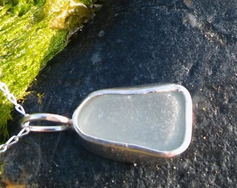Sea glass necklace, Sea Glass pendant, Sea glass jewellery, Sea Glass Jewellery, Pendant necklace, Birthday Gift, Bridesmaid gift.