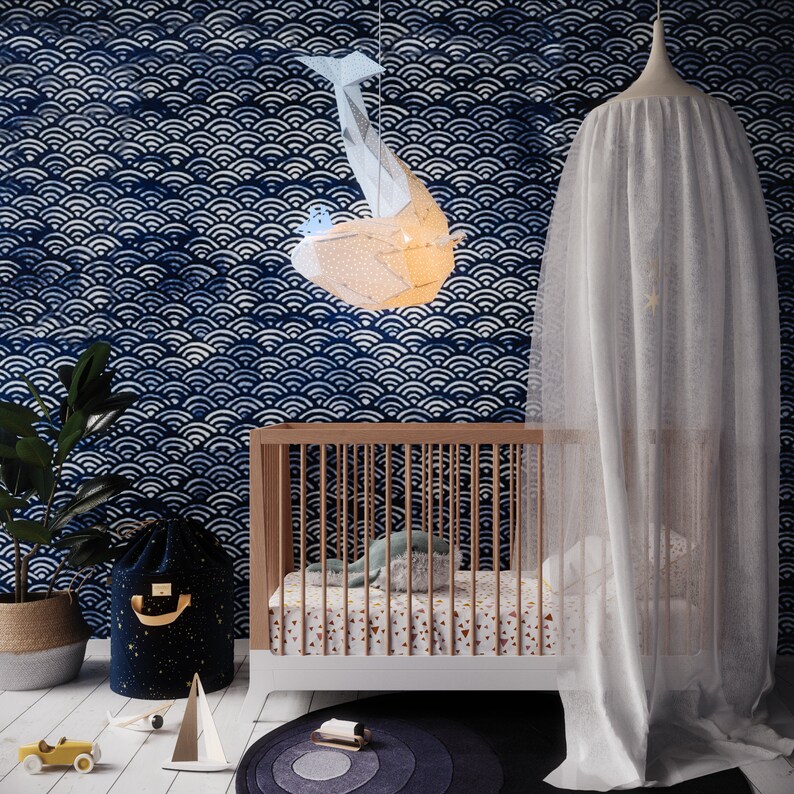 Whale Light Whale Lamp Nursery Lamp Origami Lamp Geometric Etsy