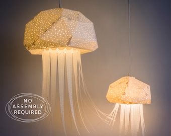Medusa Origami Chandelier, Nursery Lamp, Origami Lighting, Gifts