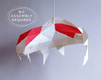 Koi fish, Lampshades, Japanese lantern, Kids night light, Pendant lamp shade, Night light, Apartment decor