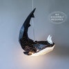 Fish low poly papercraft, nature lover gift, origami lamp, diy paper ...
