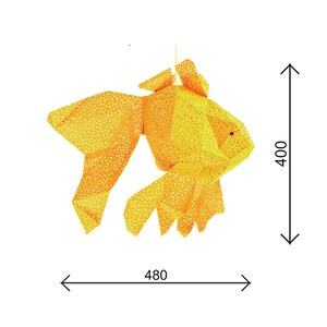 Fish DIY Papercraft Kit, Origami Lantern, Under the Sea, Kids Room ...