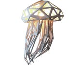 Jellyfish DIY paper sculpture, Nursery lampshade, Nature lover gift, Polygonal animals, Under the sea, Kids room lighting, Build your own