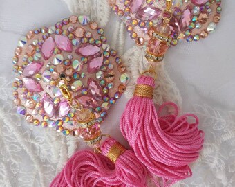 C'est Magique! Nipple tassels, burlesque pasties by D.LPD. Made to order