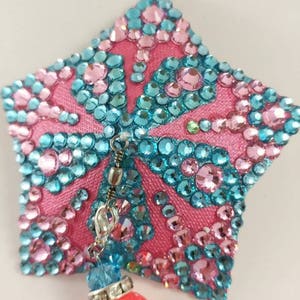 The Ballroom Star Crystal burlesque Pasties, nipple tassels, nippies by D. Lovely Pasties Design image 3