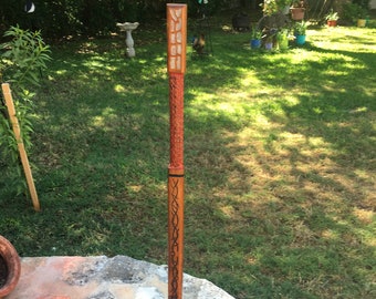 Hiking sticks, walking sticks, walking staff, walking stick wood, carved walking stick, walking stick with art, quality hiking stick
