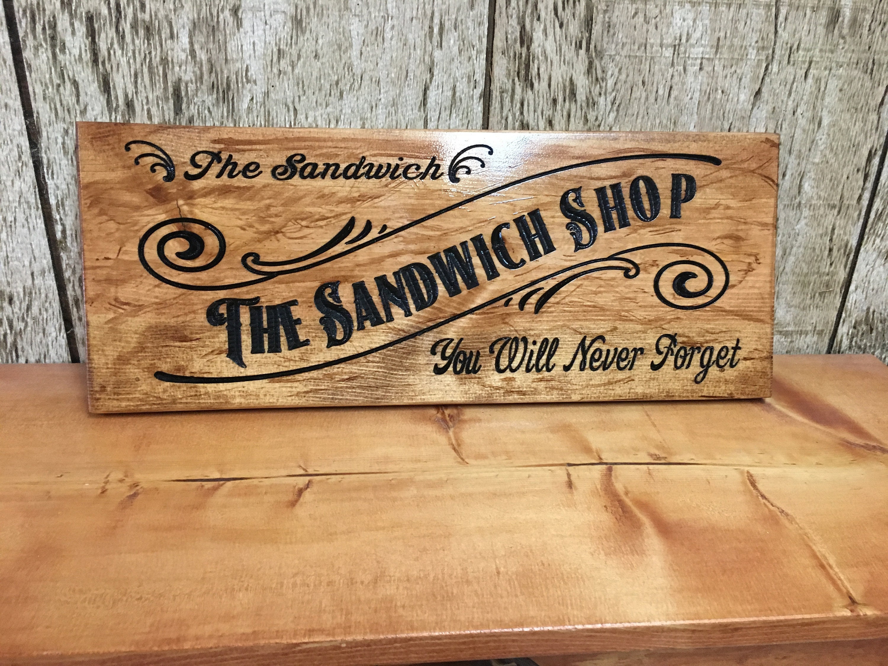 Custom wood sign business sign wooden sign rustic sign Etsy