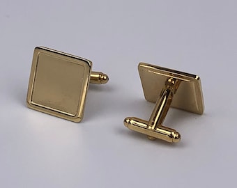 1 Pair of Cufflink Blanks. Brand New. Ideal for Doming, Crafts etc.