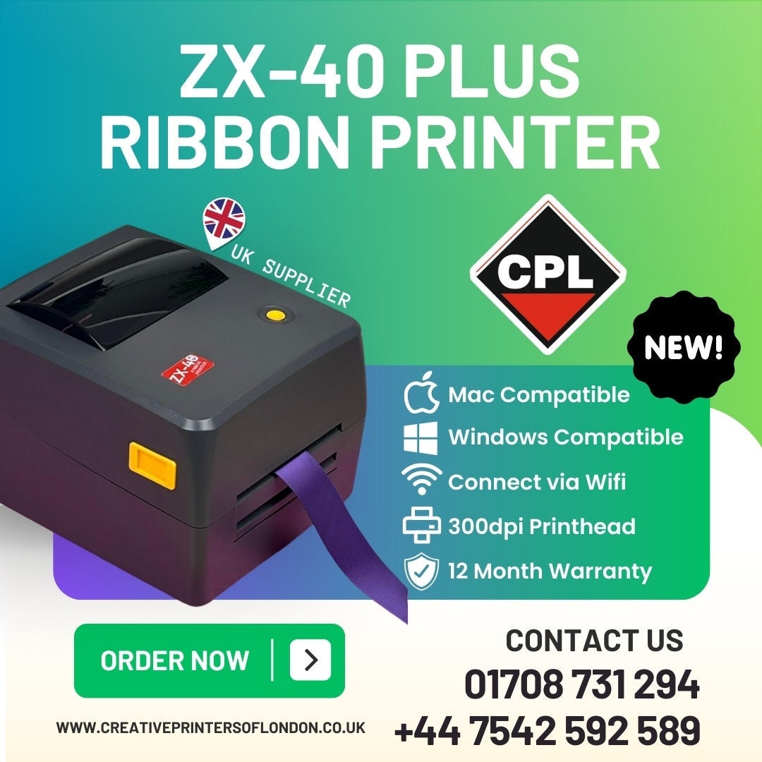 ZX-40 300DPI Plus Ribbon Printer - Complete Starter Package ZX-40 300DPI Plus Ribbon Printer - Complete Starter Package
