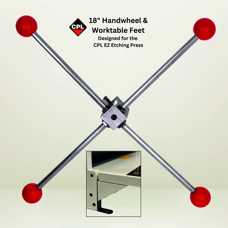 Etching Press, Lino Cut Press, Collograph, Intaglio, Printmaking. Made from from Casting & Metal. Rubber rollers for better prints. image 11