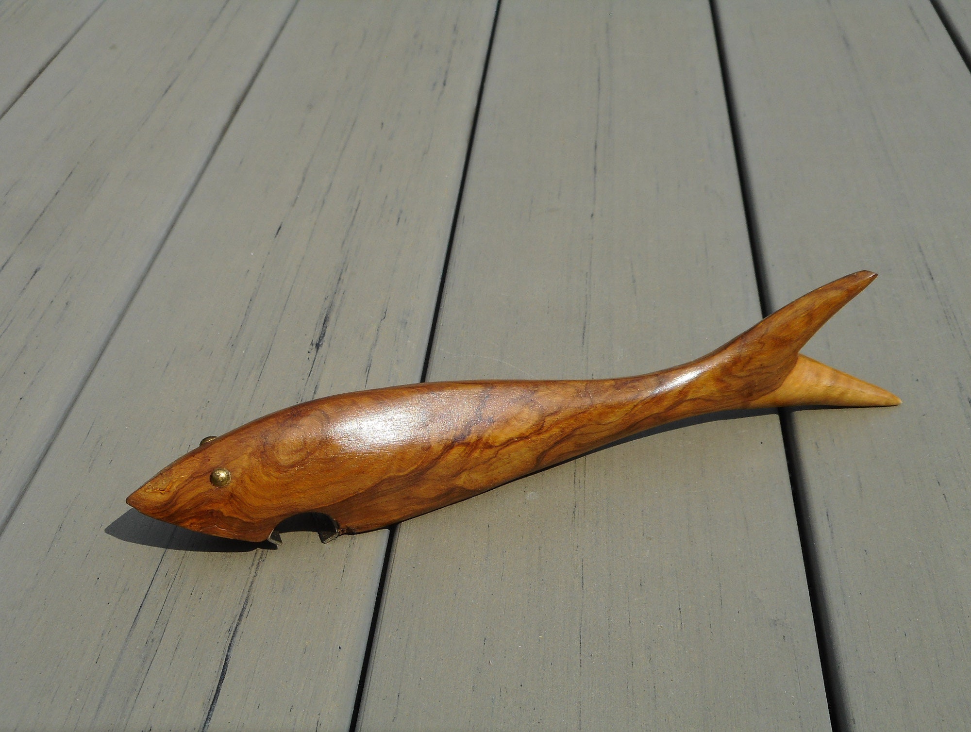 NKlaus Flaschenöffner Hai Aus Messing – 15,5x11 Cm, Nautische Deko, Schlüsselanhänger