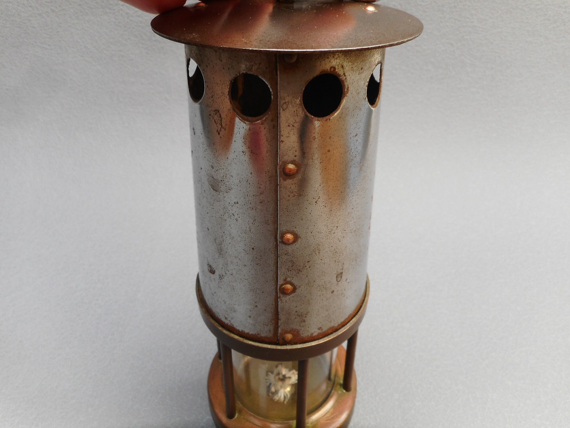 Rare Vintage Miner's Lamp Antique Coal Miner Lantern