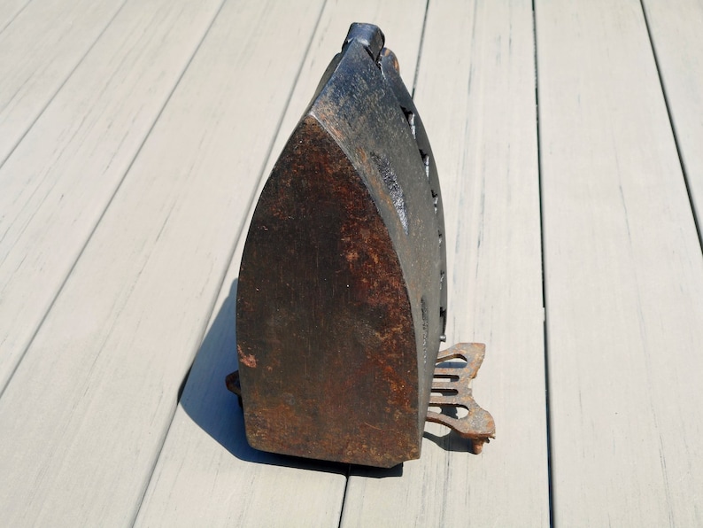 Rare Vintage Sad Iron Charcoal Iron Box Iron 1800s Cast Iron Etsy