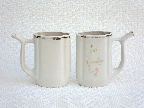 Vintage Sipping Cups Mineral Water Drinking Mugs Vintage Etsy