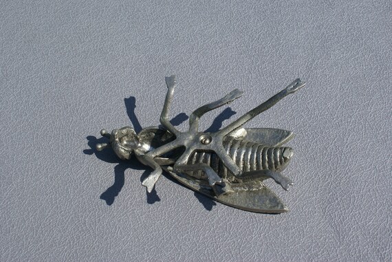 Vintage Metal Fly Ashtray With Lid: Steampunk Insect Decor - Etsy