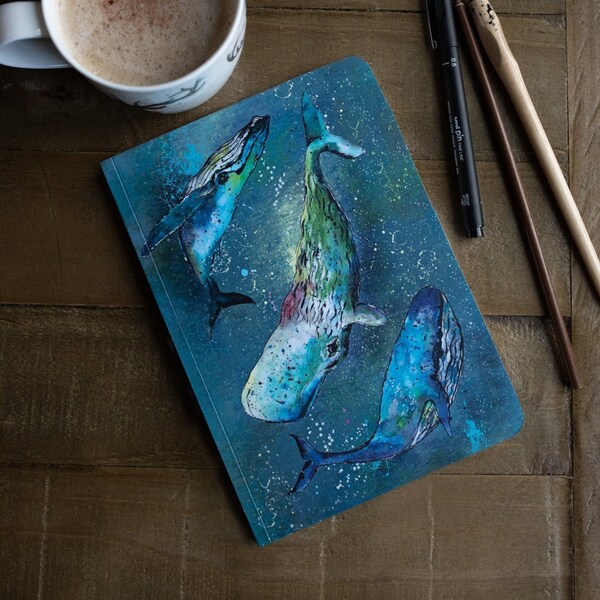 A5 Whale Paperback Perfect Bound Notebook