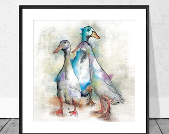 Runner Duck Art Print