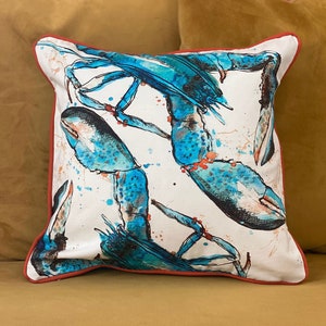 Blue Lobster Cushion Cover  (CU0015)