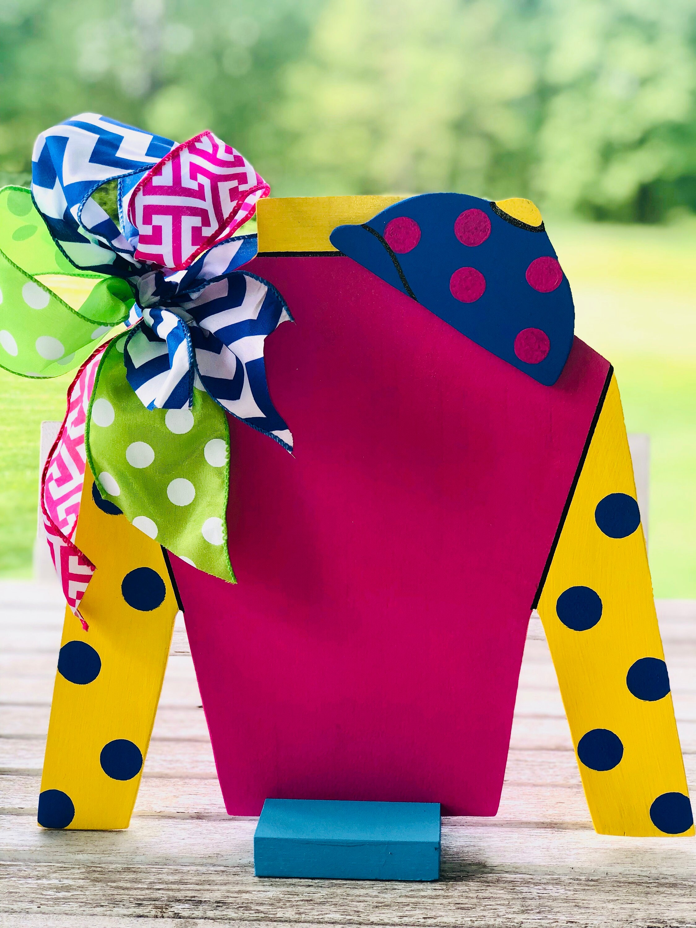 Jockey Silk Centerpiece Kentucky Derby Decoration Ky Derby Etsy