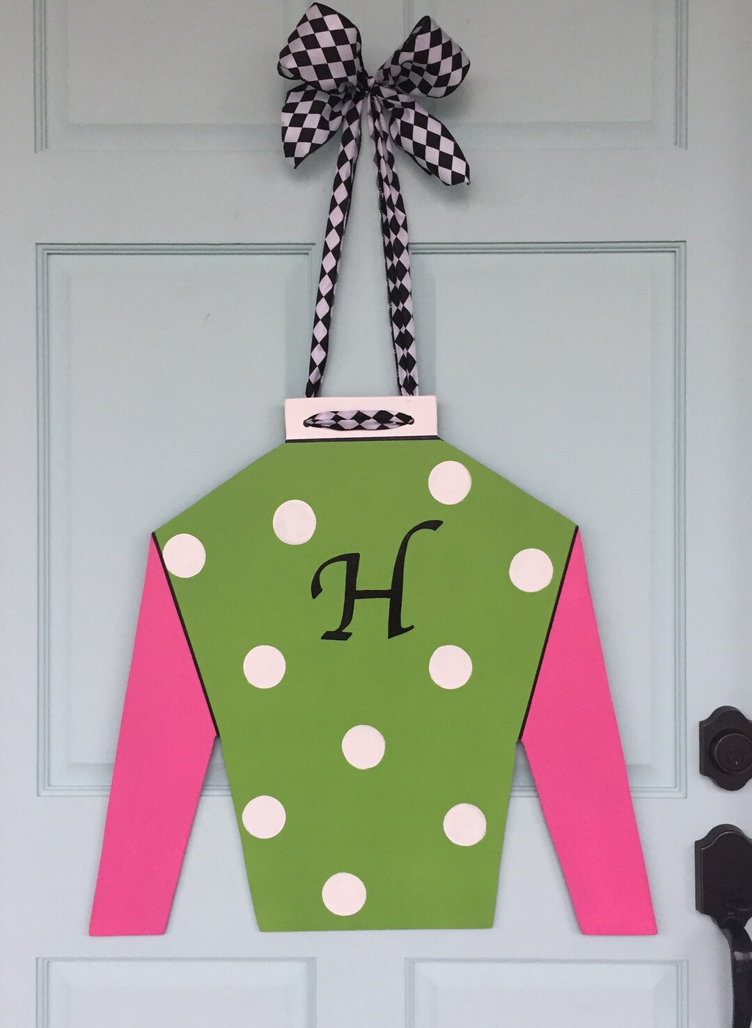 Kentucky Derby Jockey Silk, Ky Derby Door Hanger, Derby Wreath, Jockey