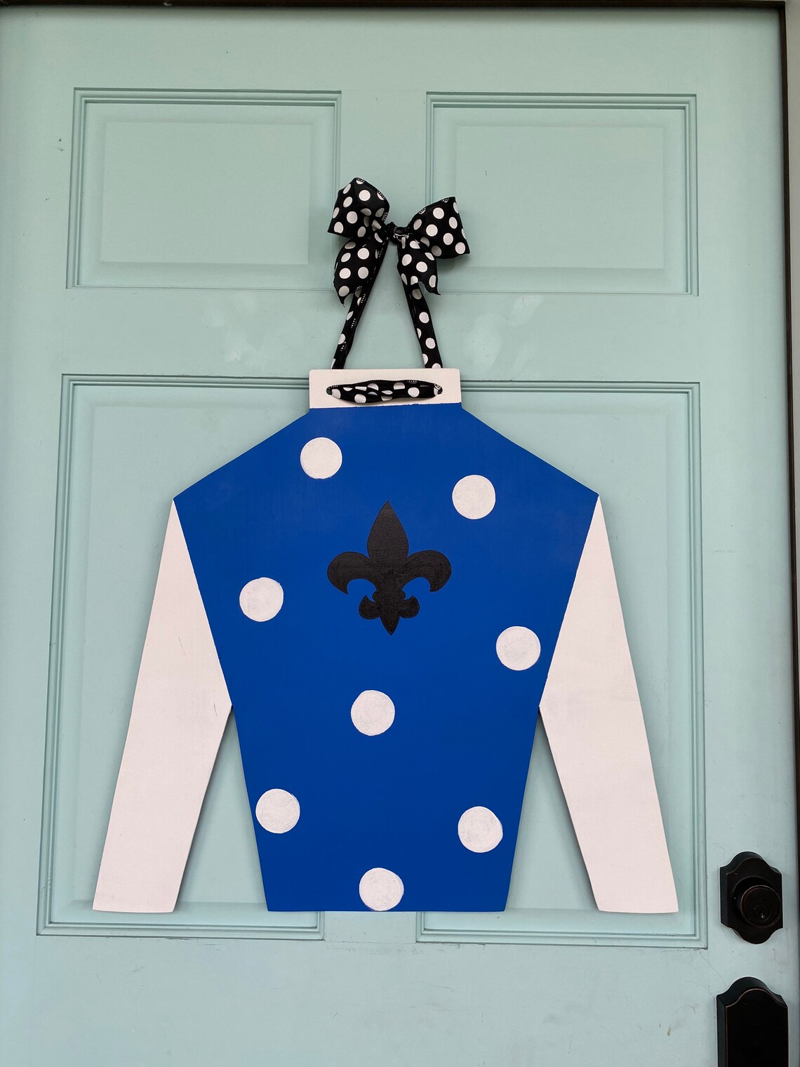 Ky Derby Jockey Silk Ky Derby Door Hanger Ky Derby Wreath Etsy