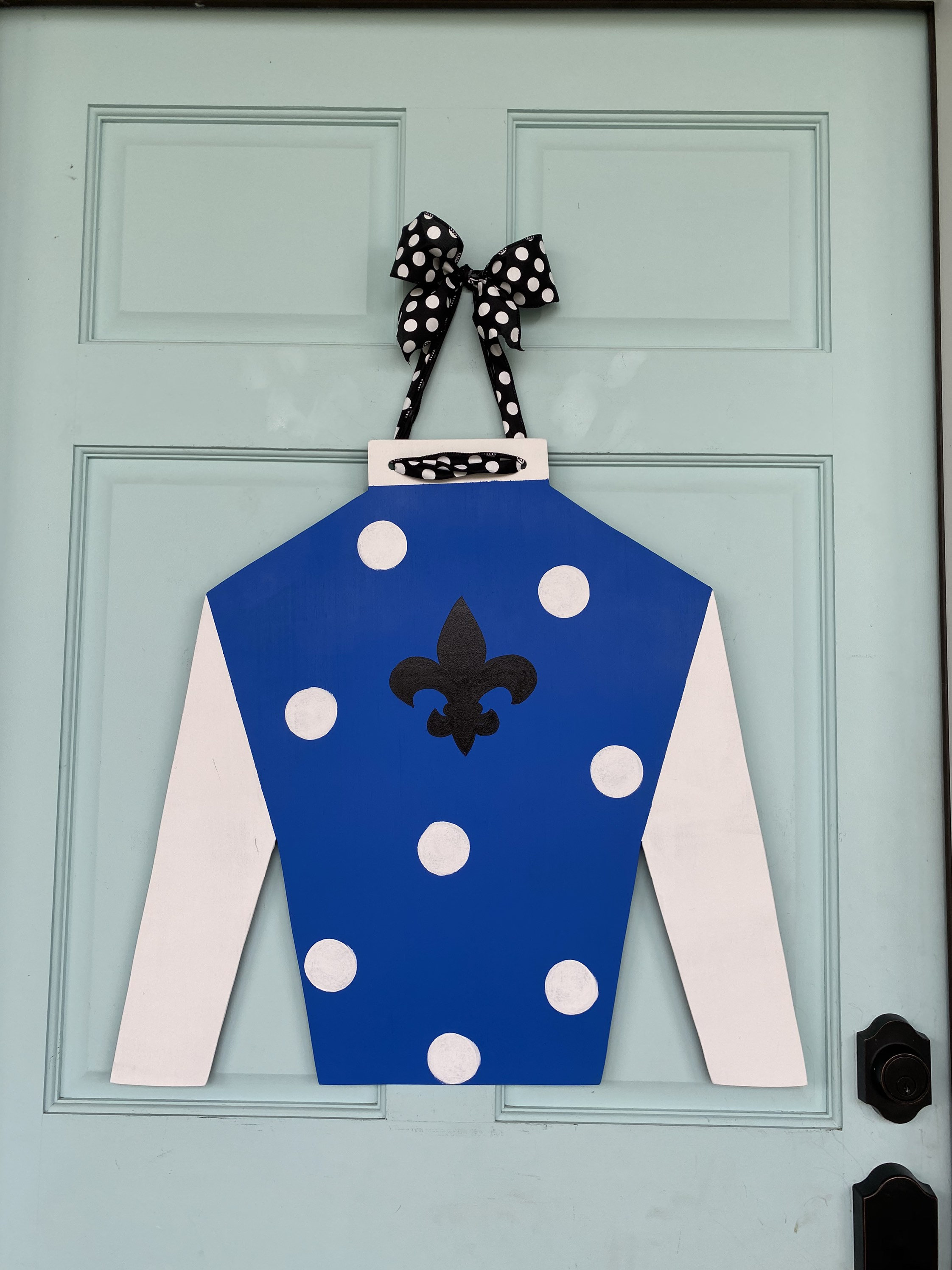 Ky Derby Jockey Silk Ky Derby Door Hanger Ky Derby Wreath Etsy