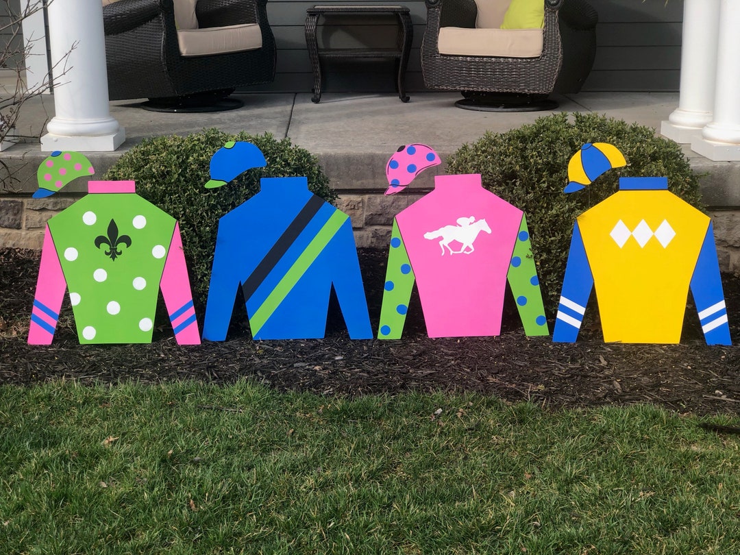 Jockey Silk With Jockey Hat, KY Derby Silk, Kentucky Derby Jockey Silk