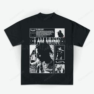 Playboi Carti I AM MUSIC T-Shirt - Album Merch T-Shirt in Übergröße