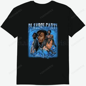 Chemise vintage Playboi Carti classique t-shirt graphique streetwear unisexe