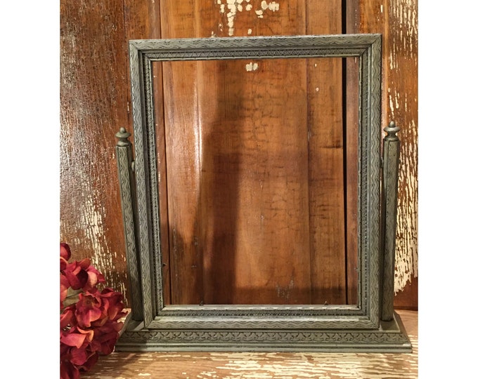 Gray Wood Swivel Picture Frame8 X 10table Top Framephoto Etsy