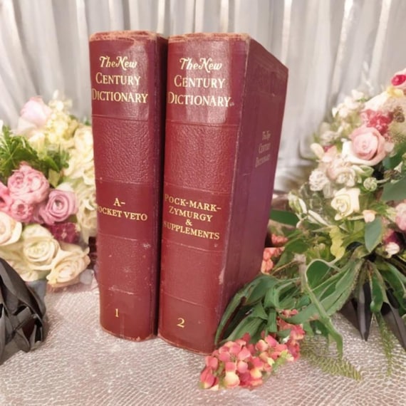 日本最大の Dictionary Century New English Set,large Volume Language,2 洋書