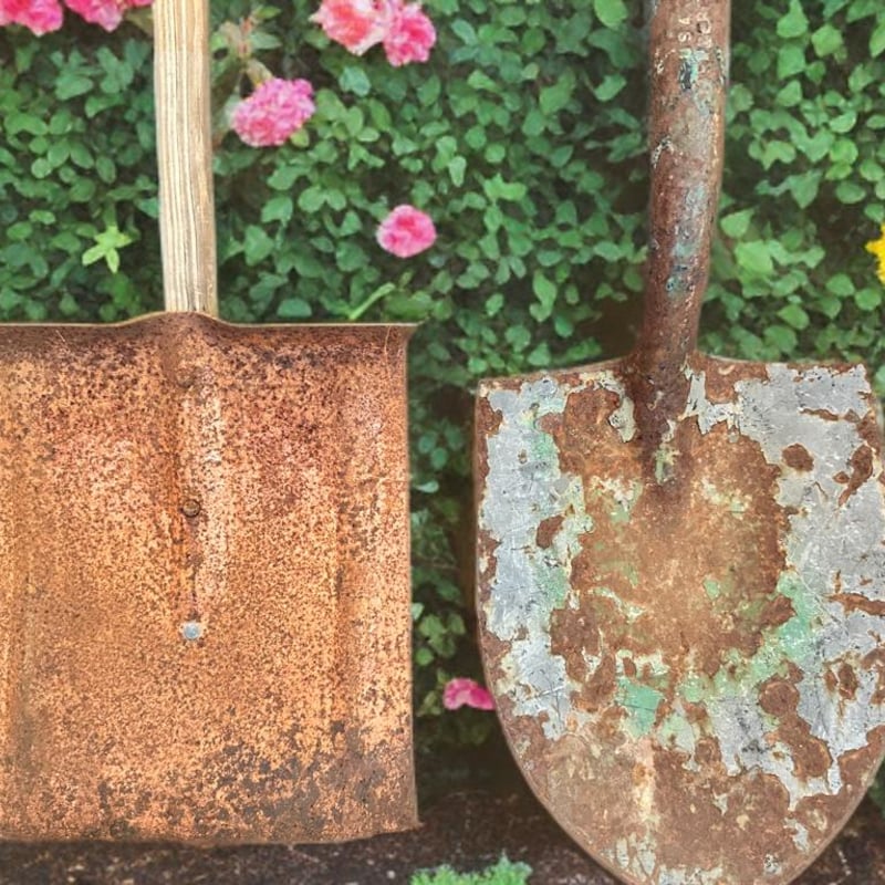 Cast Iron Railing Rustic Salvaged Garden Tools - Etsy