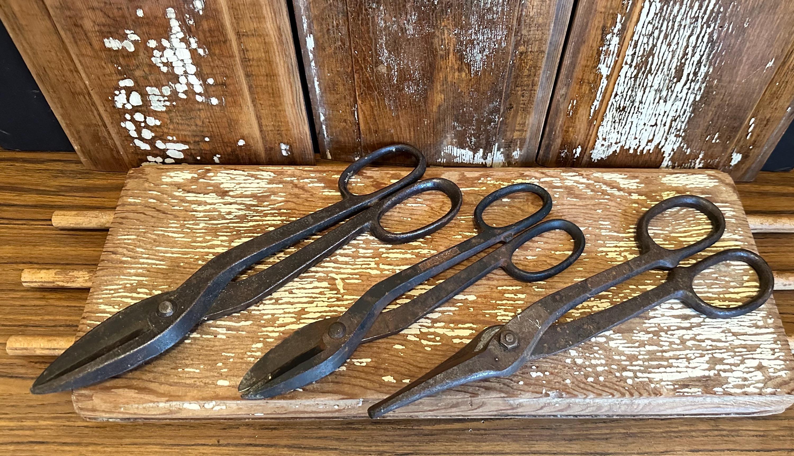 Cisaille à Tôle Vintage – Coupe Droite En étain, Fabriquée En Angleterre, Outil Neuf