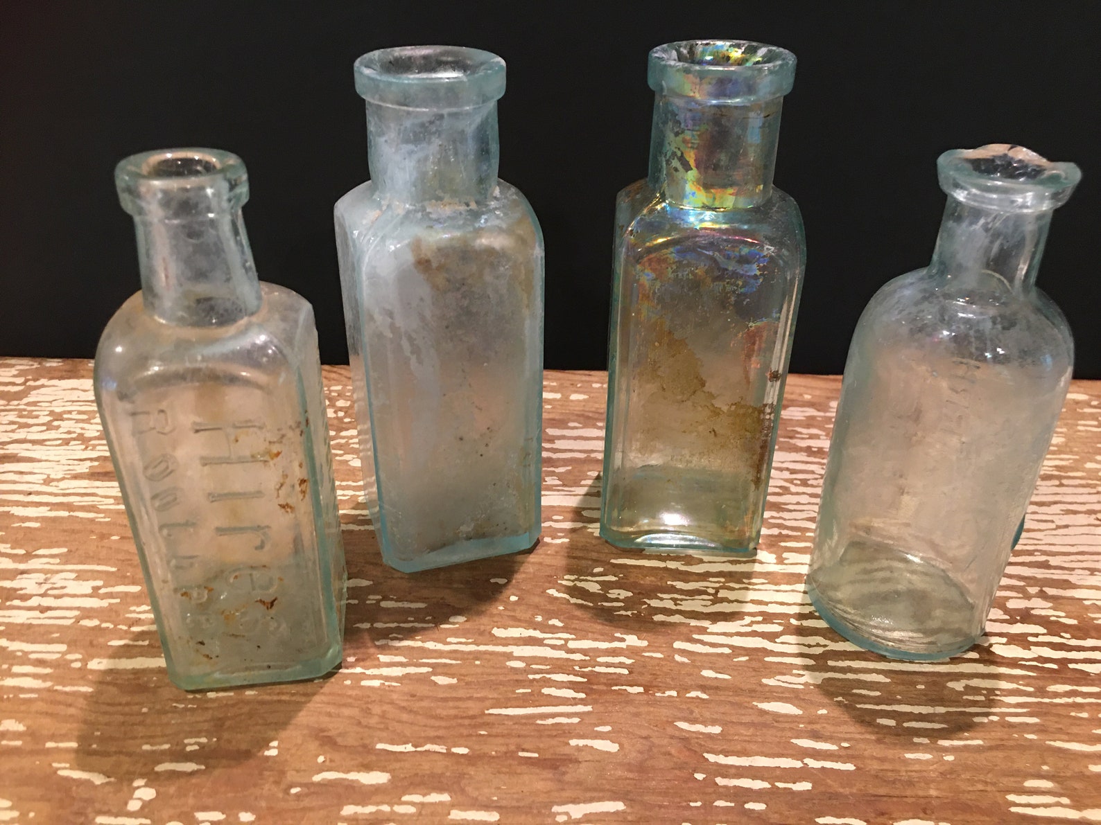 Botellas viejas verde azulado aguamarina azul botellas y | Etsy