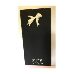 Pizarra de pizarra de techo real 22 x 11, flores pintadas a mano, decoración de pared, pizarra de pared, decoración de dormitorio, decoración de oficina, letrero de pared, letrero de boda, floral