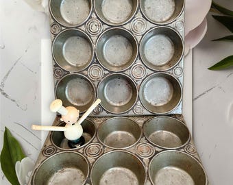 アメリカ製 EKCO OVENEX マフィン型 ベーキングトレイ 1930年代 Ekco