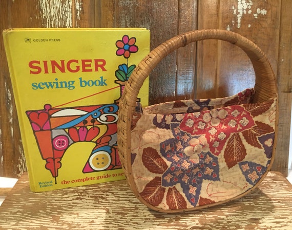 Singer Sewing Book1972wicker Sewing Basket Handle 