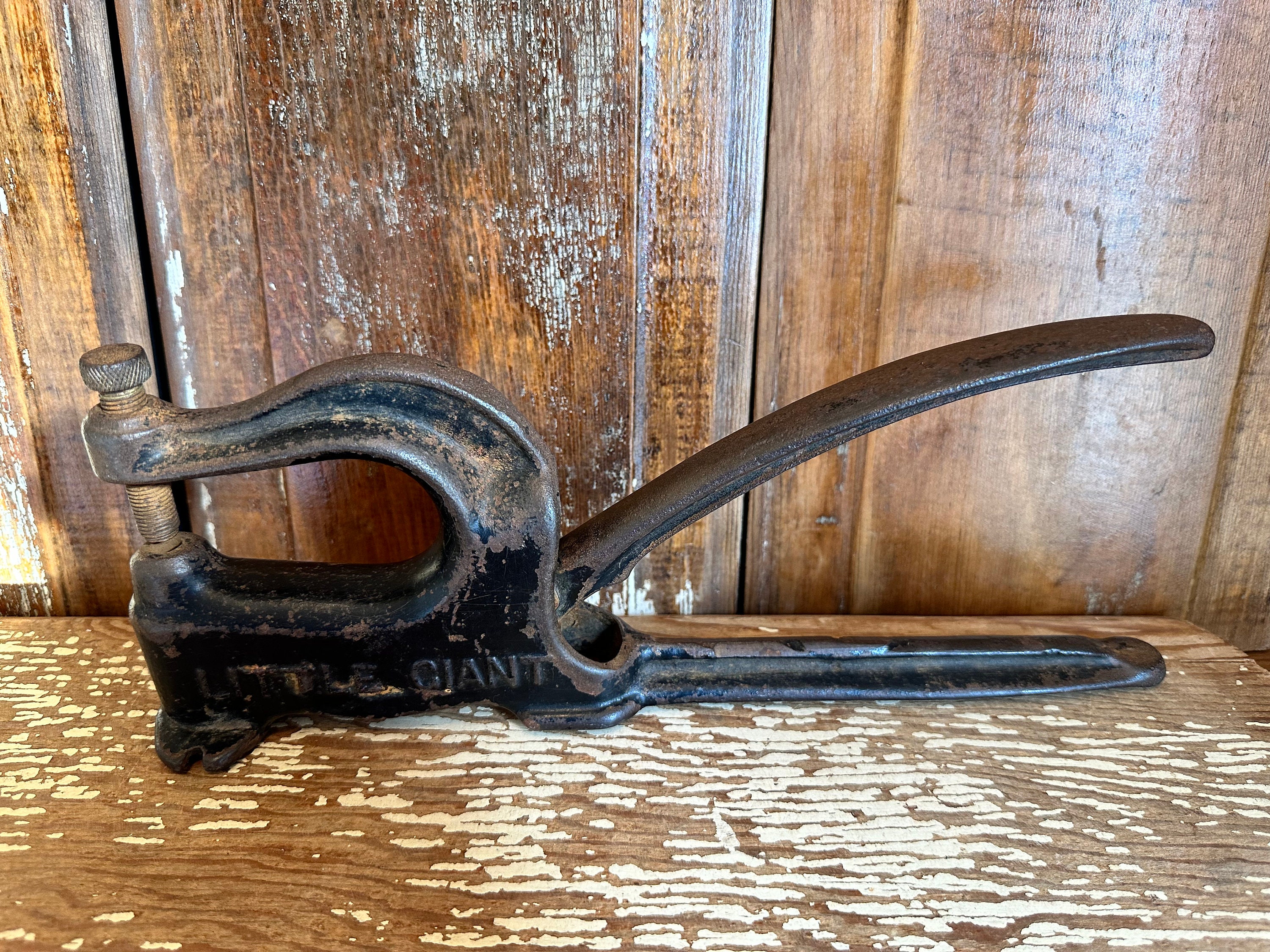 Patina Rusting Tool Antique Tool,little Giant Rivet Press Punch,adjustable,cast Iron,rusty ...