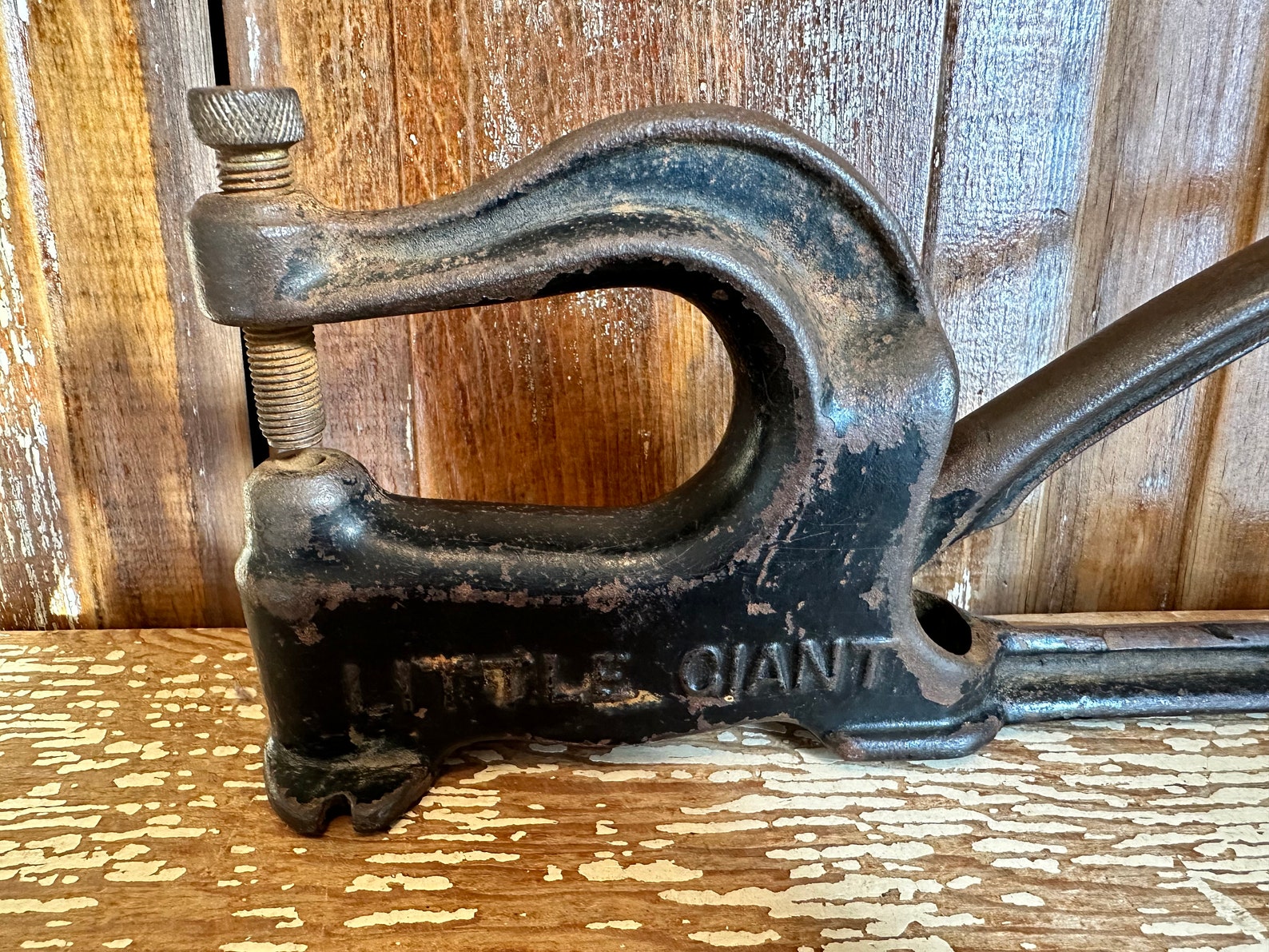 Patina Rusting Tool Antique Tool,little Giant Rivet Press Punch,adjustable,cast Iron,rusty ...