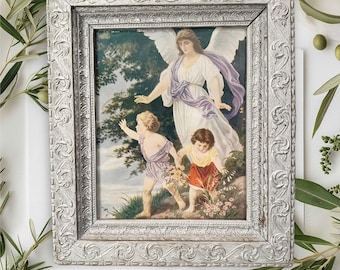 Belle broderie Gazebo Crewel Summer in the Park 1979 vintage Image encadrée - France
