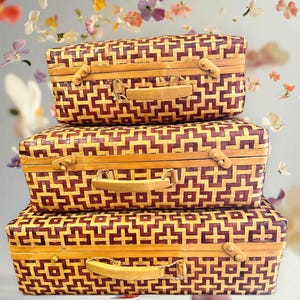 May include: A set of three ceramic mugs with a speckled, matte finish. The mugs are in shades of cream, light gray, and dark gray. Each mug has a simple, minimalist design and a rounded handle.