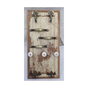 Jewelry Organizer,upcycled Vintage Hardware,jewelry holder,rustic jewelry storage,reclaimed wood,girls room decor,repurposed junk,wall decor