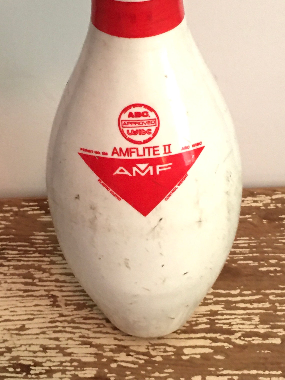 Bowling Pin vase Brunswick maxVultexAMF Litewith silk Etsy
