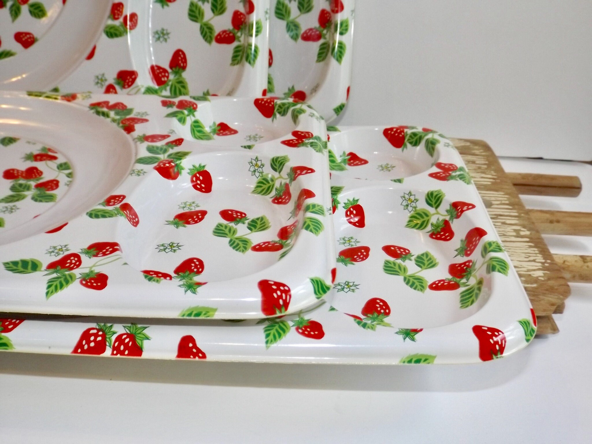 Lot De 3 Plateaux De Service En Plastique Pour Fête, Sans BPA Reutilisables Pour Collations Aliments Cookies 12373689