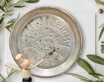 Metalen taartvorm Mello Rich Mrs. Smiths, glanzende afwerking, taartplaat, metalen bakvormen, 9-inch taartvorm, rustieke keuken, boerenkeuken, bakkerijdecor