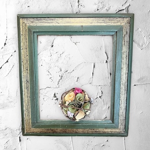 Large dark green and faux gold wood frame,15x13 gallery wall,picture frame,no glass,masculine,multi level